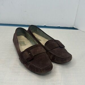UGG Therma Suede Slip on Comfort Slippers Womens Size 7.5 1681 Brown